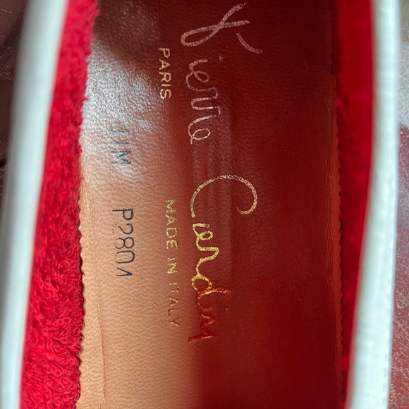 Pierre Cardin Cream Loafers with Red and Blue Accent - Picture 5 of 5